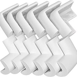 BabyPro BabyProofing Corner Guards (12mm, Pack of 12) with Strong Adhesive Tape by Certified Professional Childproofer for Covering Sharp Edges & Corners of Bed, Table & Furniture (White)-picture-12