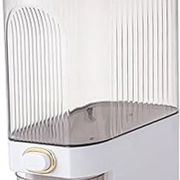 Grain Container Storage Box Airtight Rice Dispenser for Candy Cereal Soybean White Large-image-17