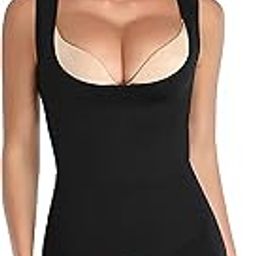 Fashiol Women's Full Body Shapewear Bodysuit Stretchable Spaghetti Straps Stretchable Tummy Tucker Body Shaper One Piece-image-63