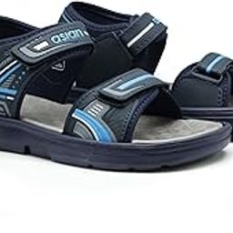 Mens VIRAT-01 Casual Sandals with adjustable velcro closure for easy wear with flexible fitting and trendy and stylish looks ideal for everyday use for mens as well as boys-image-44