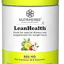 NUTRiHERBS LeanHealth Weight Management Capsule with Green Tea, Garcinia, Apple Cider Vinegar | Herbal Supplement for Metabolism Boost & Energy for Men & Women - 30 Capsule-picture-24
