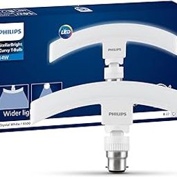 Philips 14 Watts Stellar Bright Curvy LED T-Bulb Base B22,Crystal White (Pack of 1)-19