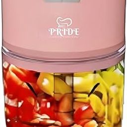 PRIDE Mini USB Rechargeable Wireless Electric Chopper made with Japanese Technology | 1 Year Replacement Warranty |10 Seconds for Mincing Onion, Garlic, Vegetables, Meat - 250 ML-picture-30
