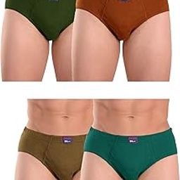Mens Multicolour Cotton Underwear for Men Pack of 4-picture-47