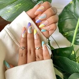 24pcs Stick-on Nails set, with Easy Glue Tab application, Nails are Reusable & Unbreakable (AD13716)-7