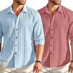 Men's Casual Button Down Shirts Long Sleeves Perfect for Smart Workwear, Relaxed Outings, or Formal Occasions-image-27