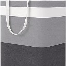 Xpandio Large Laundry Basket, Waterproof, Freestanding Laundry Hamper, Collapsible Tall Clothes Hamper with Extended Handles for Clothes Toys in the Dorm and Family (Gradient Grey, 75L)-image-42