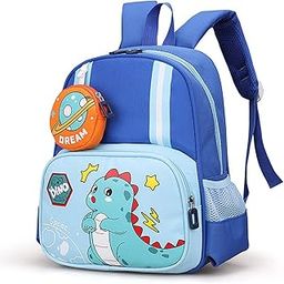 Kids Backpack Waterproof, Ultra-light School Bag with Coin Purse for Preschool and Kindergarten Students (Royal Blue)-image-96
