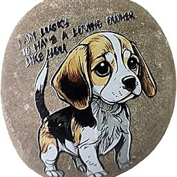 Artician Gifts Personalized Decorative Pet Memory Stone with Beagle Design Handcrafted Keepsake Gift in Wooden Box with Dog Illustration-image-47