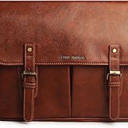 Professional Vegan Leather Messenger Briefcase Bag for Office |Fits upto 14/15 / 16 inch Laptop |Separate Padded Laptop Compartment |Water Resistant |Men & Women |30L-image-11