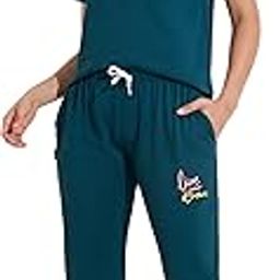 Women Cotton Solid Top & Wide Bottom Nightsuit Set-image-80
