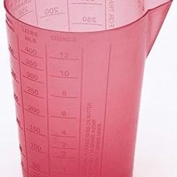 Bake House Professional Plastic Measure Cup Glass for Kitchen Cooking Baking & Measuring Solids and Liquids | 600 ml | 2 1/2 Cups - Multi Color-image-46