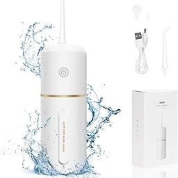 Water Flosser for Teeth, Portable Water Teeth Cleaner with 3 Mode & 3 Tips, IPX7 Waterproof Water Teeth Cleaner, 280ML Detachable Water Tank for Home/Travel, Cordless & Portable, Rechargeable-image-34