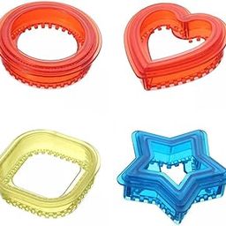 ATORSE 4Pcs DIY Sandwich Cutter and Sealer Baking Tools for Parent Child Activities-image-8