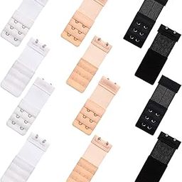 D Club Women's Soft Comfortable Elastic Bra Extenders Bra Extension Strap 2 Hook 3 Row Lady's Bra Extender Bra Band (12 Pieces)-51