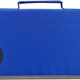 CD Wallet DVD Case, 96 Capacity DVD Storage DVD CD Disk Holder CD Case VCD Wallets Blu-ray Media Case Storage Holder Organizer Wallet,96 Capacity (Blue)-16
