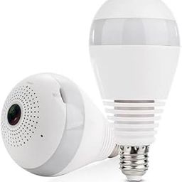 Bulb Camera Wireless WiFi Panoramic Bulb 360° IP Camera with Night Vision, Hidden Camera, 2-Way Audio and Micro 128GB SD Card Support-12