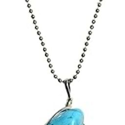 15 Grams Natural Turquoise Pendant for Men and Women in wire Wrap with Chain (Turquoise Locket)-image-18