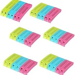 Shopfleet 36 Pcs Plastic Food Snack Bag Pouch Clip Sealer for Keeping Food Fresh for Home Kitchen Camping Snack Seal Sealing Bag Clips (Multi Color) | Pouch Clip Sealer 36 Piece-image-45