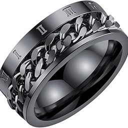 Black Rings for Men Mens couples gents friends unisex Boys Boyfriend heart love Stainless Steel Stylish Valentine gifts proposal Couple band thumb Titanium Silver gold combo Finger Ring 177_17-image-60