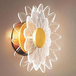 LUMENZA LIGHTS Flower Design 3-in-1 LED Wall Light | Golden Center with Artistic Petal Design | Elegant Decorative Lamp for Living Room Bedroom Hallway & Interior Accent Lighting-image-10
