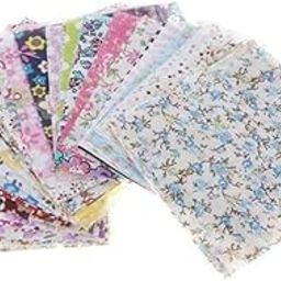 ATIMUNA 30pcs Quilting Fabric Floral Cotton Craft Bundle - Pre-Cut Quilt Squares for Patchwork Sewing DIY Craft - Vibrant and Versatile Cotton Material-image-3
