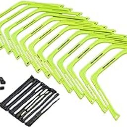 Enakshi (LABEL) Creations Agility Rings Foot Exercise Multifunction Rugby Balance Hurdles Speed Ladder Green-picture-3
