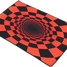 HEAVENGLOW 3D Visual Optical Floor Mat Door Pad Decor Area Trap Swirl Carpet Home Decor C 60x90cm-image-74