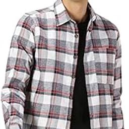 thomas scott Men's Classic Slim Fit Tartan Checked Pure Cotton Casual Shirt-picture-16