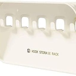 Hidak Cream Wall Key Holder with Hooks Decorative Shelf for Keys, Mail and Accessories Perfect for Hallway or Bathroom-image-54