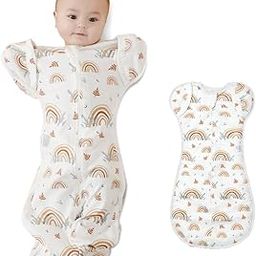 Baby Swaddles for Newborns, 100% Cotton Baby Swaddle Wrap for Newborns Arms Up Baby Sleeping Blanket Zipping Baby Sleeping Bag Newborn Sleep Sacks for Startle Reflex for Baby 0-6 Months-picture-13
