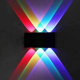 FILLISKA® LED Outdoor UP Down Wall Light Warm White, IP-65 Waterproof & Shockproof Body. (3+3 RGB)(2 Year Warranty)-11