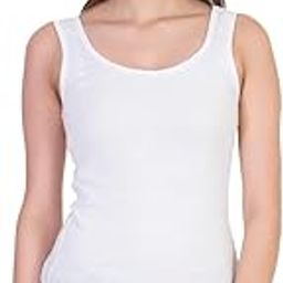 Spaghetti Tank Top Vest Camisole Sando for Women White-image-7
