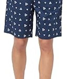 Men's Navy Blue Printed Lounge Shorts-image-76