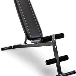 IBS Adjustable Exercise Utility Bench for Upright, Incline, Decline, and Flat Exercise for Strength Training Black-picture-3
