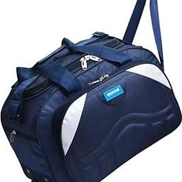 Dave 55 Liters Polyester Water-Resistant Duffle Strolley Bag- Luggage Bag - Navy Blue-image-46