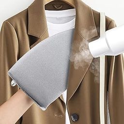 Oragerju Garment Steamer Ironing Gloves, Auxiliary Hanging Steame mat and Protective Garment Steaming Mitt，Steamer Accessories for Clothes(Grey)-image-44