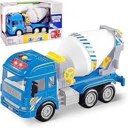 FunBlast Cement Mixer Truck Toy, Pull-Back Construction Vehicle for Kids, 3+ Years, Unisex, Multicolor-image-70