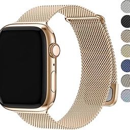 Fullmosa Compatible with Apple Watch Straps 42mm(Series 10) 41mm 40mm 38mm Women Men,Milanese Loop Replacement iWatch Strap Series 9 8 7 6 5 4 3 2 1 SE SE2, Rose Gold [Watch and Case NOT Included]-20