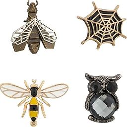 Set of 4 Metal Lapel Pin Brooch for Mens Suit (Multicolor) KN-2018-CMB-107-picture-17