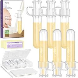 Nuliie Colostrum Collector Kit 7 ml/8 Pieces, BPA-Free, Reusable, Leak-Proof Breast Milk Collector with Cotton Cloth, Storage Container, Cleaning Brush - Ready-to-Use for Newborns-image-29