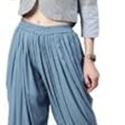 Women's Loose Fit Rayon Dhoti Pants – Free Size Waist 26-38 Inches | Patiala Salwar Style Bottom Wear | Harem Pants for Casual, Yoga, or Lounge Wear-image-68
