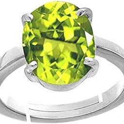 Certified Unheated Untreatet 7.25 Ratti 6.6 Carat A+ Quality Natural Peridot Gemstone Ring For Women's and Men's-image-67