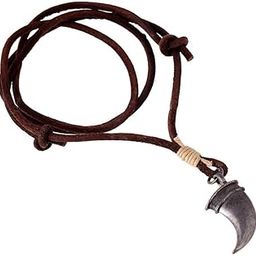 Vintage Alloy Pendant with Adjustable Pure Leather Cord Necklace for Men & Boys-image-51