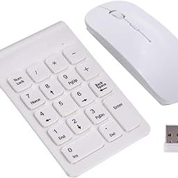 Loom Tree 2.4G Numeric Keypad Wireless Keypad Extensions with Mouse for Laptop Desktop White Keyboards, Mice & Pointers | Keyboards & Keypads-image-19