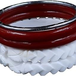 Women's Traditional Bengali Shakha Pola Bangles Set for Married Women, White and Red, Wedding Jewellery-picture-27
