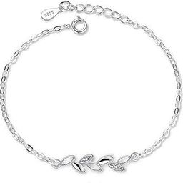 Copper Sterling Silver Plated Charm Bracelet for Women & Girls-26
