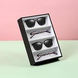 CLUB BOLLYWOOD® Wooden Jewelry Watches Sunglass Show Tray Eyeglasses Eyewear Storage Case black | Vision Care | Eyeglass Cases-picture-48