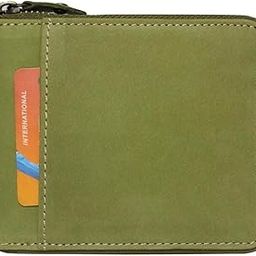 Green Round Chain Hunter Leather Wallet for Men I Ultra Strong Stitching I 8 Credit Card Slots I 2 Currency Compartments I 1 Coin Pocket-image-30