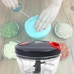 Manual Hand-Press Vegetable Chopper Mixer Cutter to Cut Ginger-image-94
